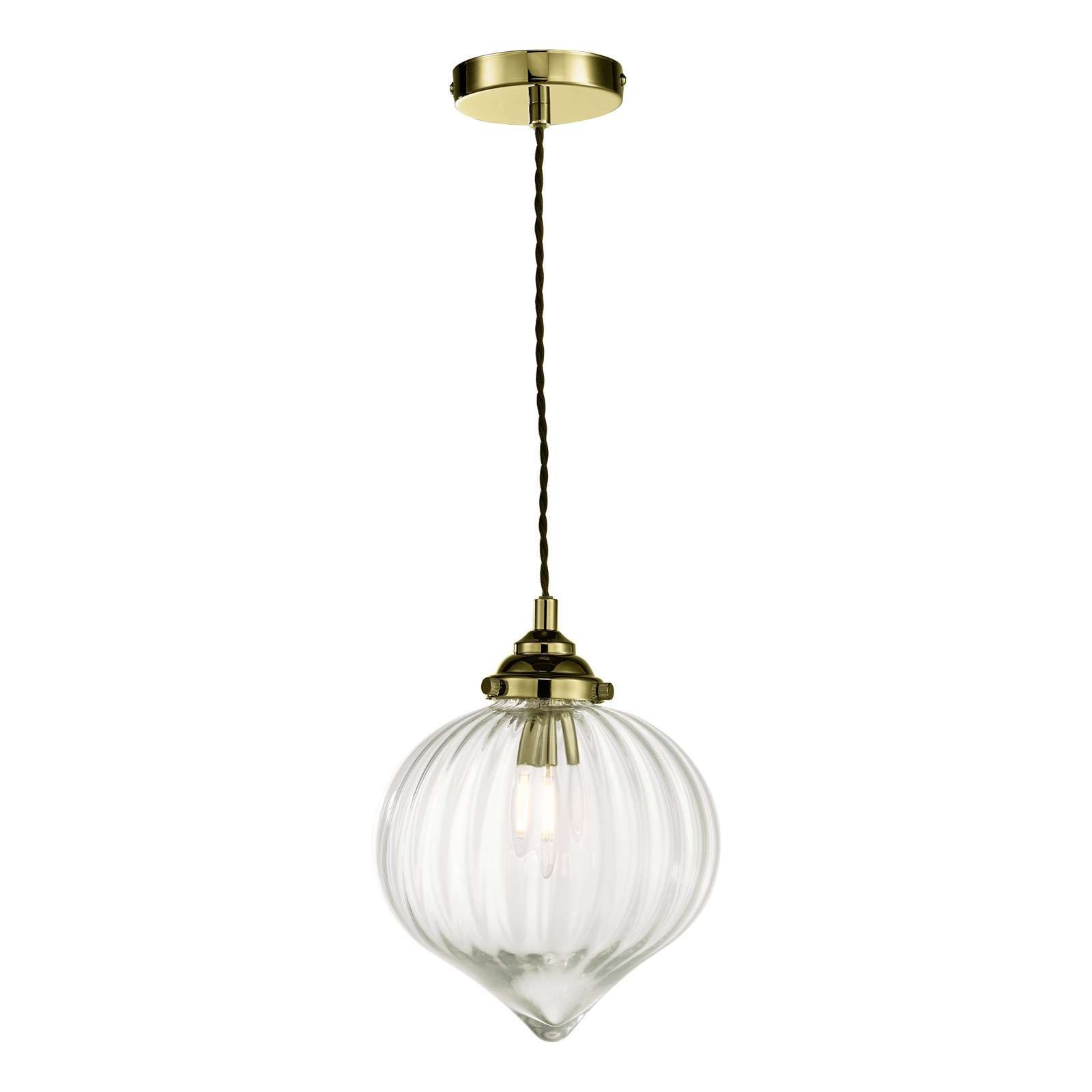 Colton 1 Light Antique Brass Single Pendant