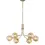 Thumbnail: John 6 Light Beige Finished Fixed Multi-Arm Pendant Light