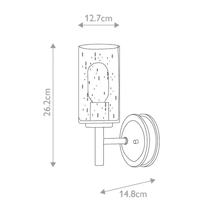 Thumbnail: Elstead Hinkley Collier 1 Light Heritage Brass Wall Light