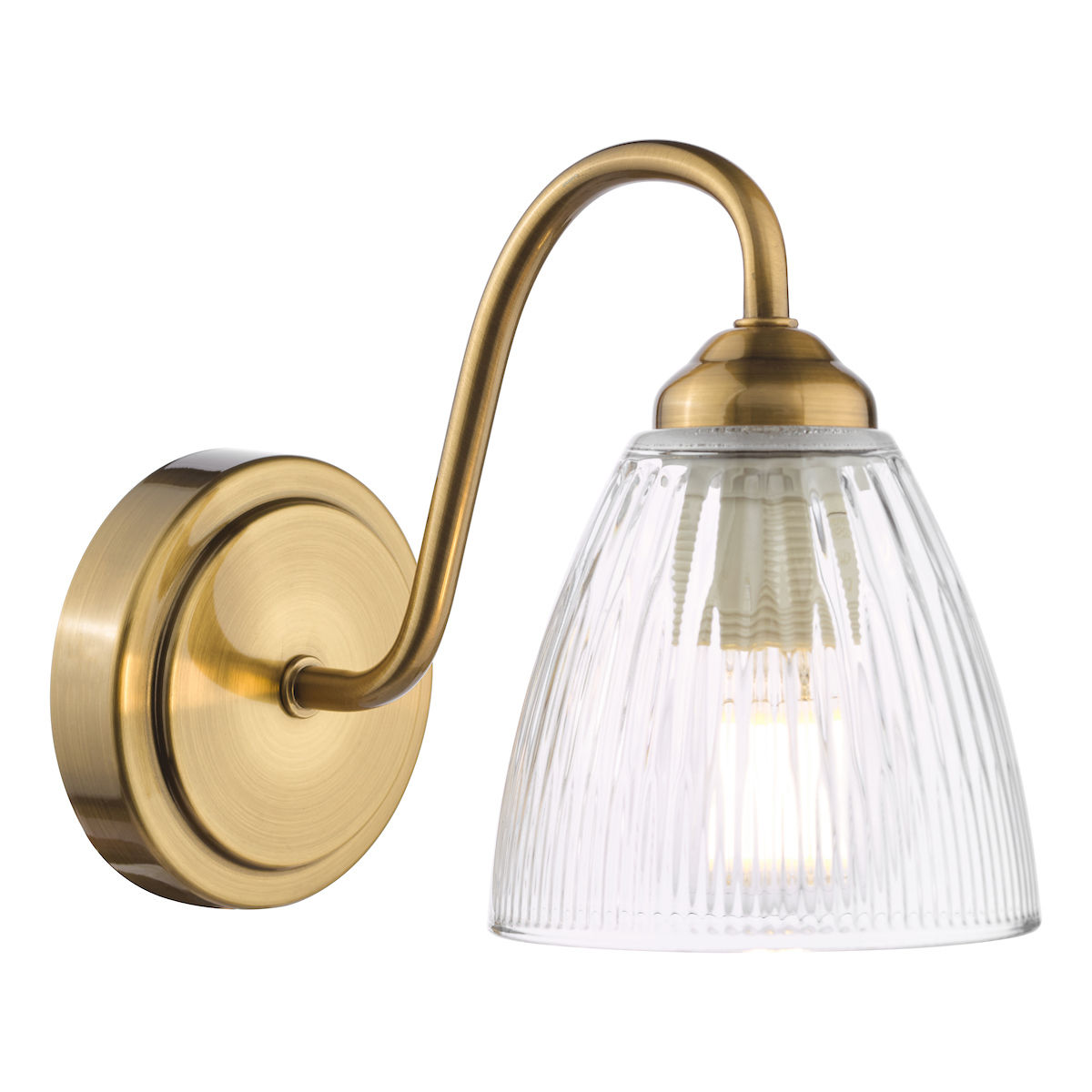 Mina 1 Light Antique Bronze Wall Light