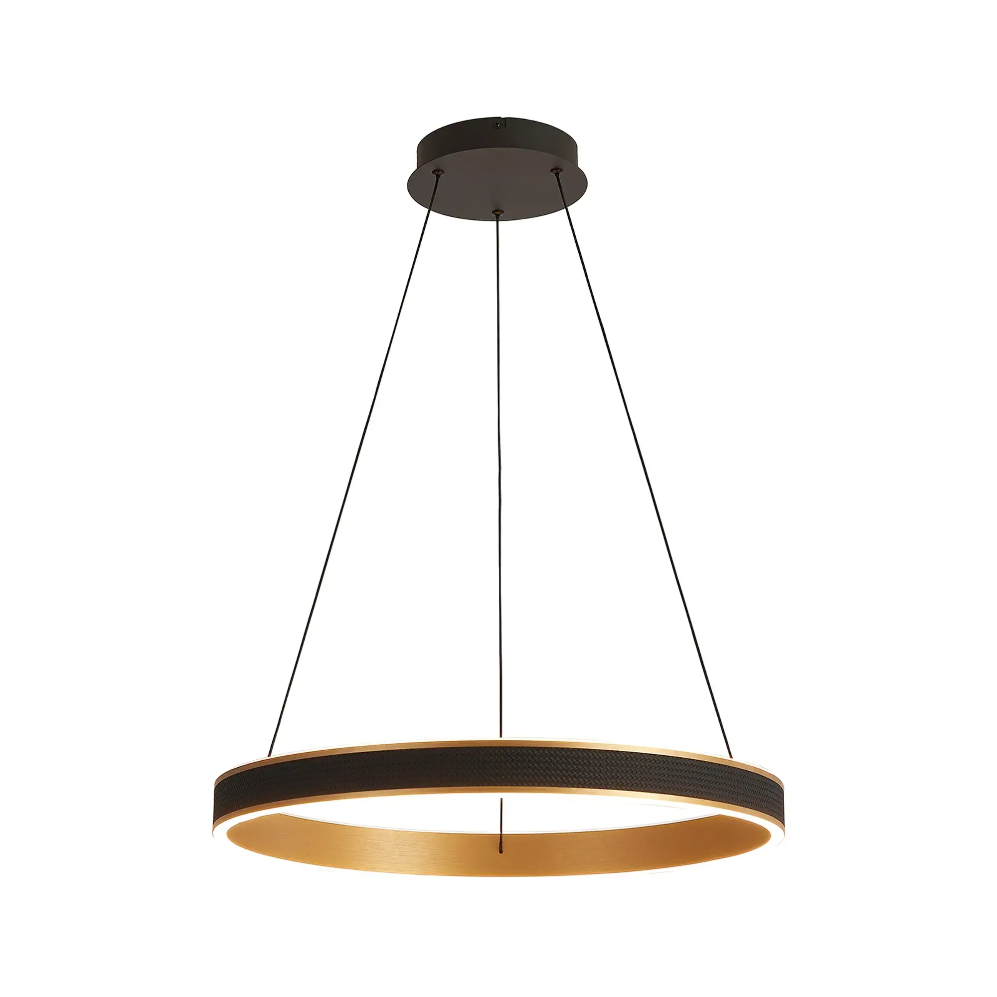 Arlia 1 Light Matt Black LED Round Pendant