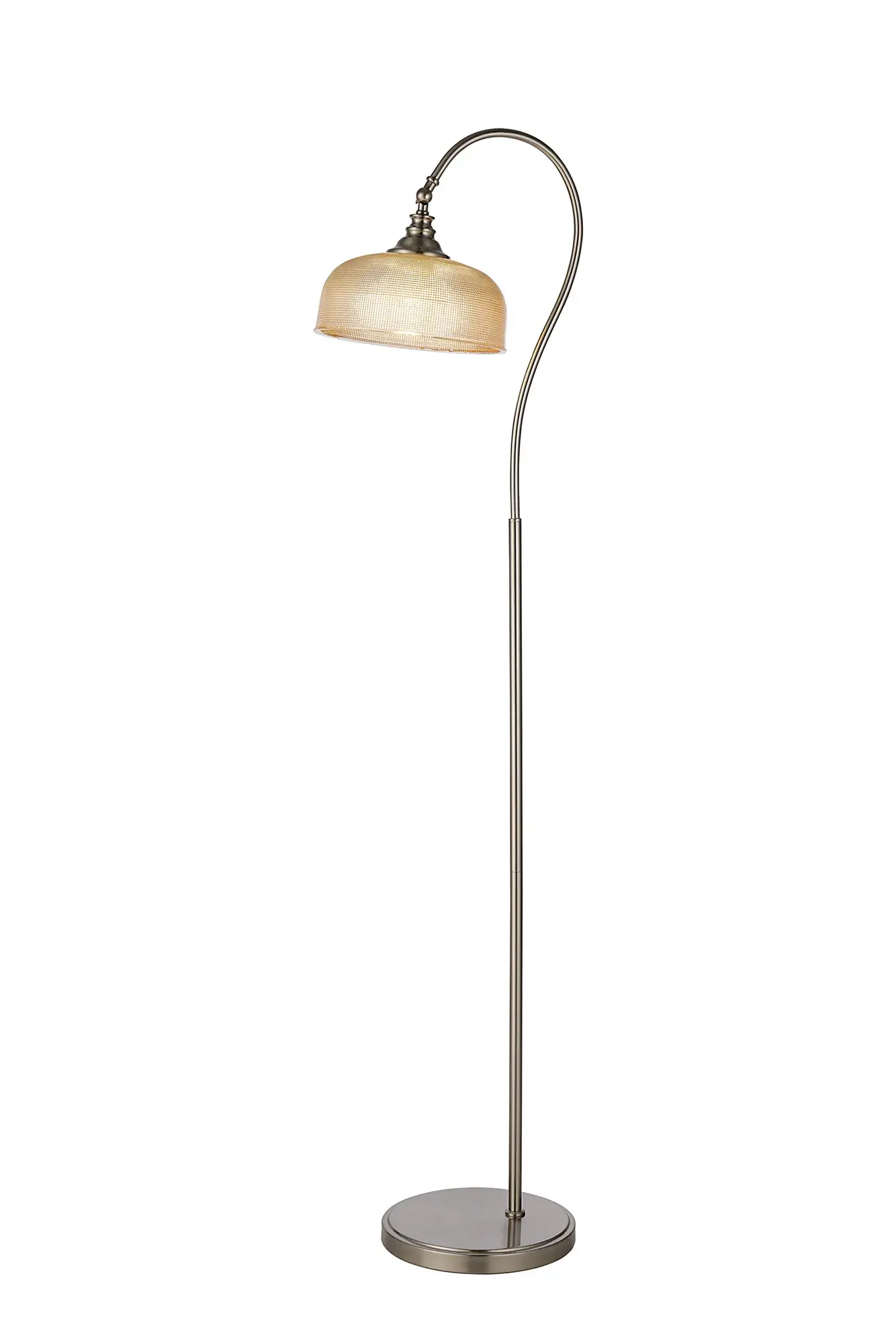 Shelby 1 Light Satin Nickel Floor Light