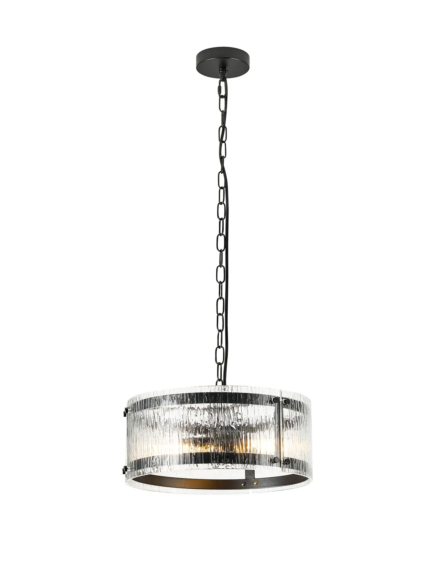 Adams 2 Light Matt Black Multi-Arm Pendant Light