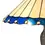 Thumbnail: Eve 2 Light Blue Tiffany Style Curved Table Lamp