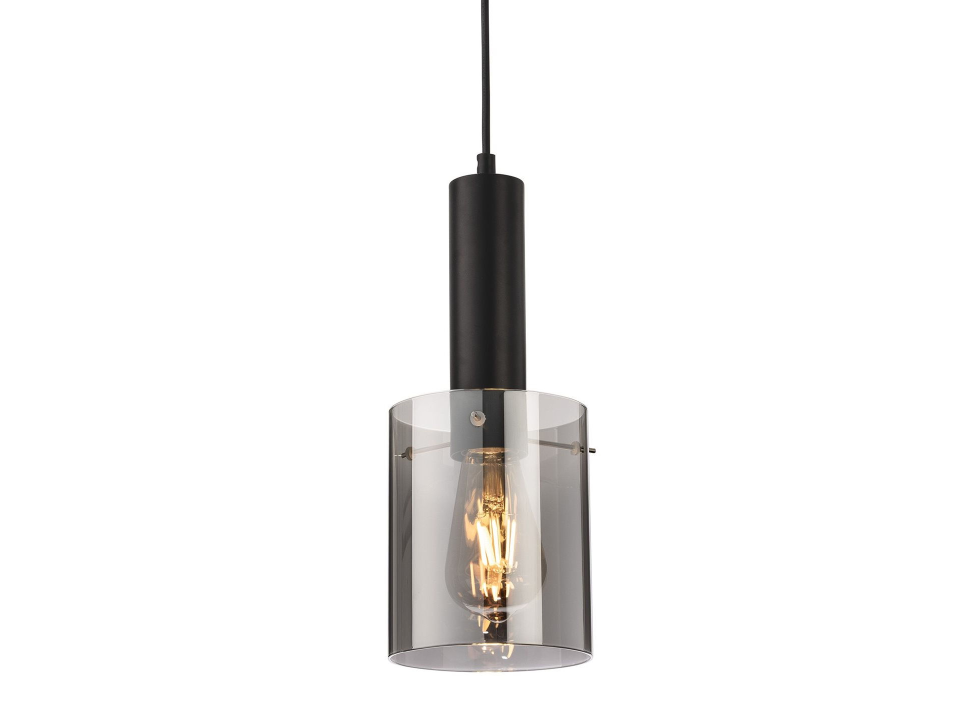 FirstLight Phase 1 Light Matt Black Single Pendant Light