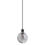 Thumbnail: Cairo 1 Light Satin Nickel / Black Single Pendant