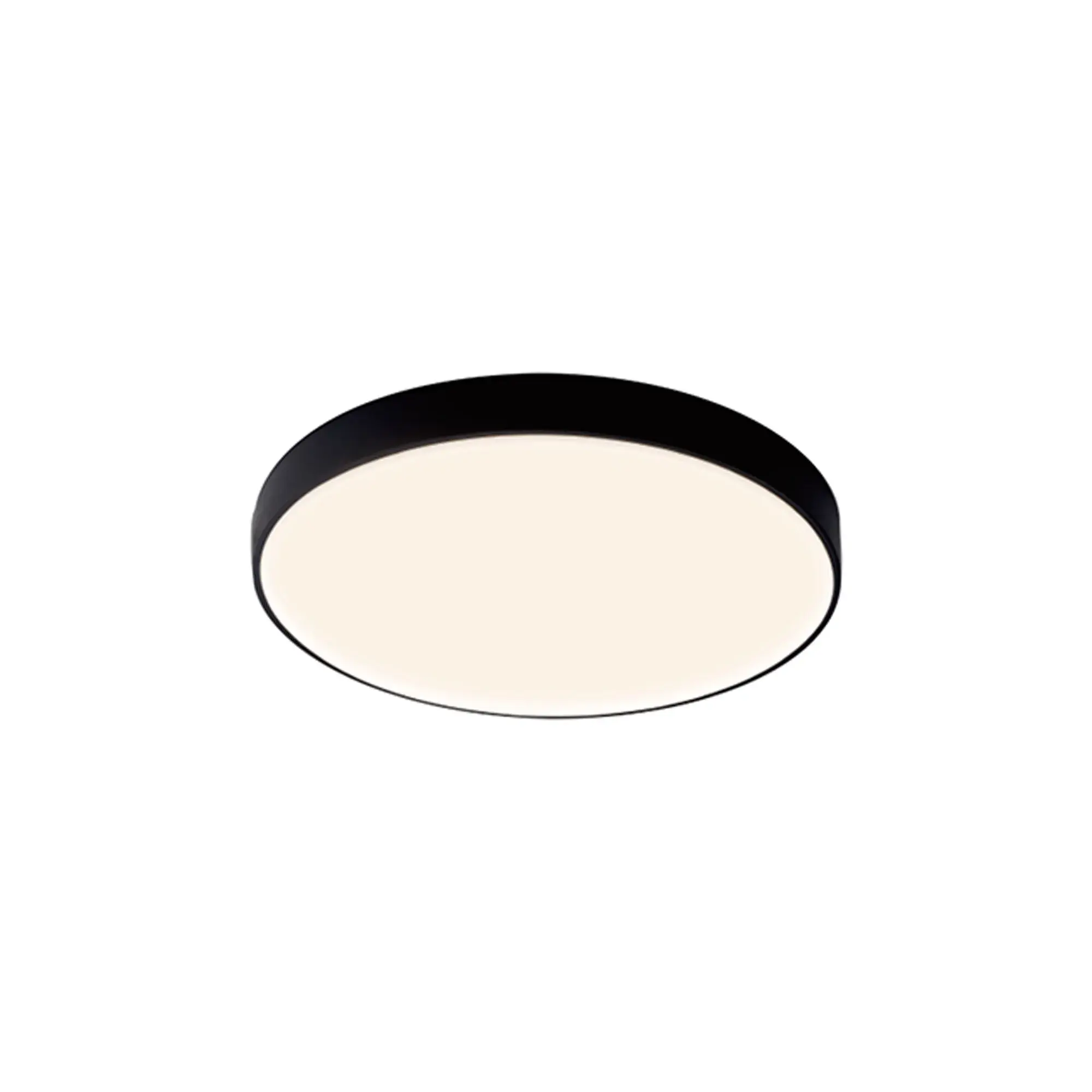 Kora 1 Light Matt Black LED Flush Ceiling Light
