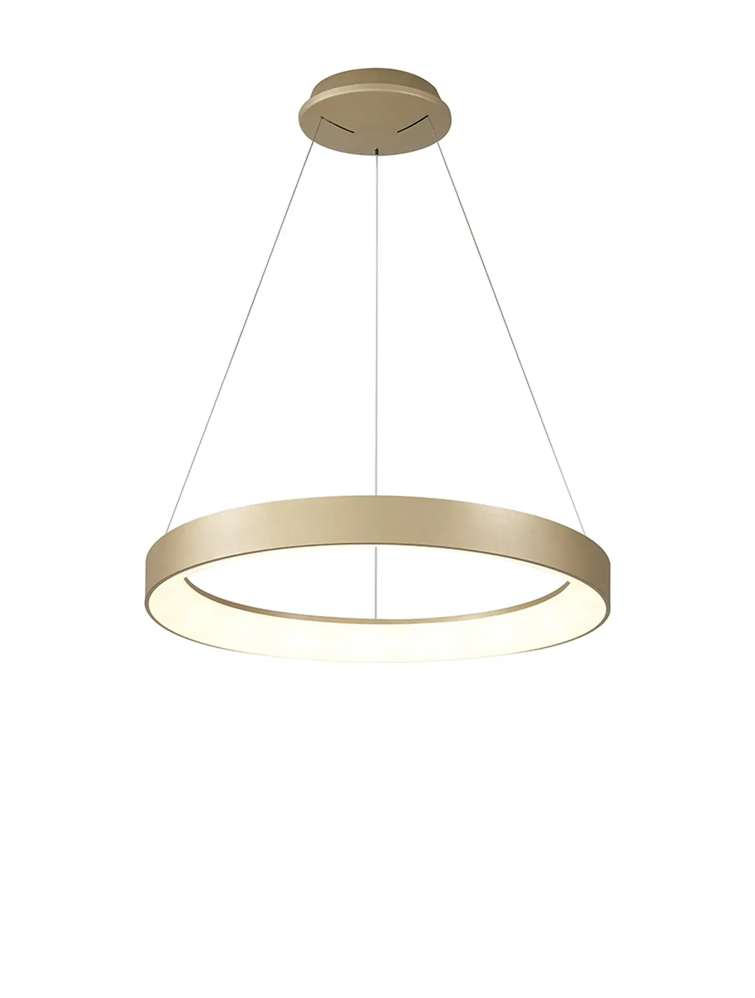 Nise 1 Light Gold LED Round Pendant