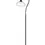 Thumbnail: Shelby 1 Light Satin Black Floor Lamp