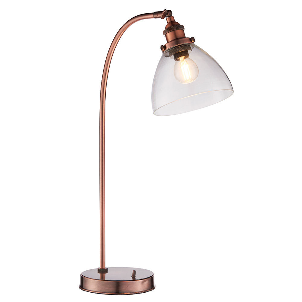 Harley 1 Light Aged Copper Table Lamp