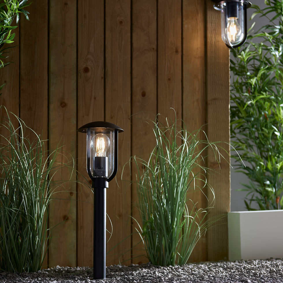 Thumbnail: Kew 1 Light Textured Black Post Light