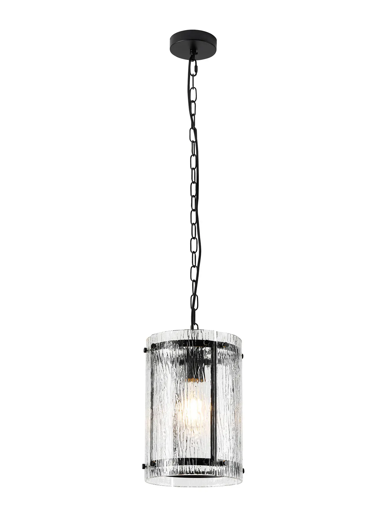 Adams 1 Light Matt Black Pendant Light