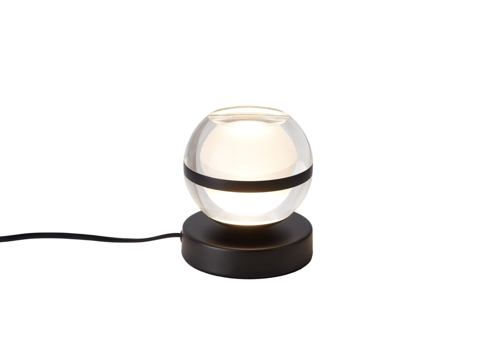Orbit 1 Light Matt Black Table Lamp