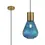 Thumbnail: Aurelia 1 Light Aged Brass Single Pendant Light