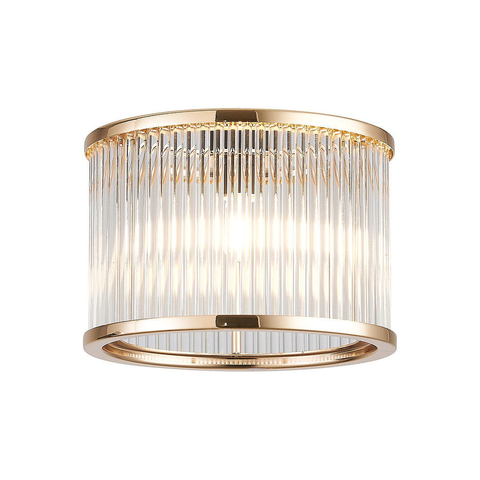 Louise 1 Light French Gold Round Medium Non Electric Shade