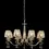 Thumbnail: Grace 8 Light French Gold / Crystal Shades Multi-Arm Pendant Light