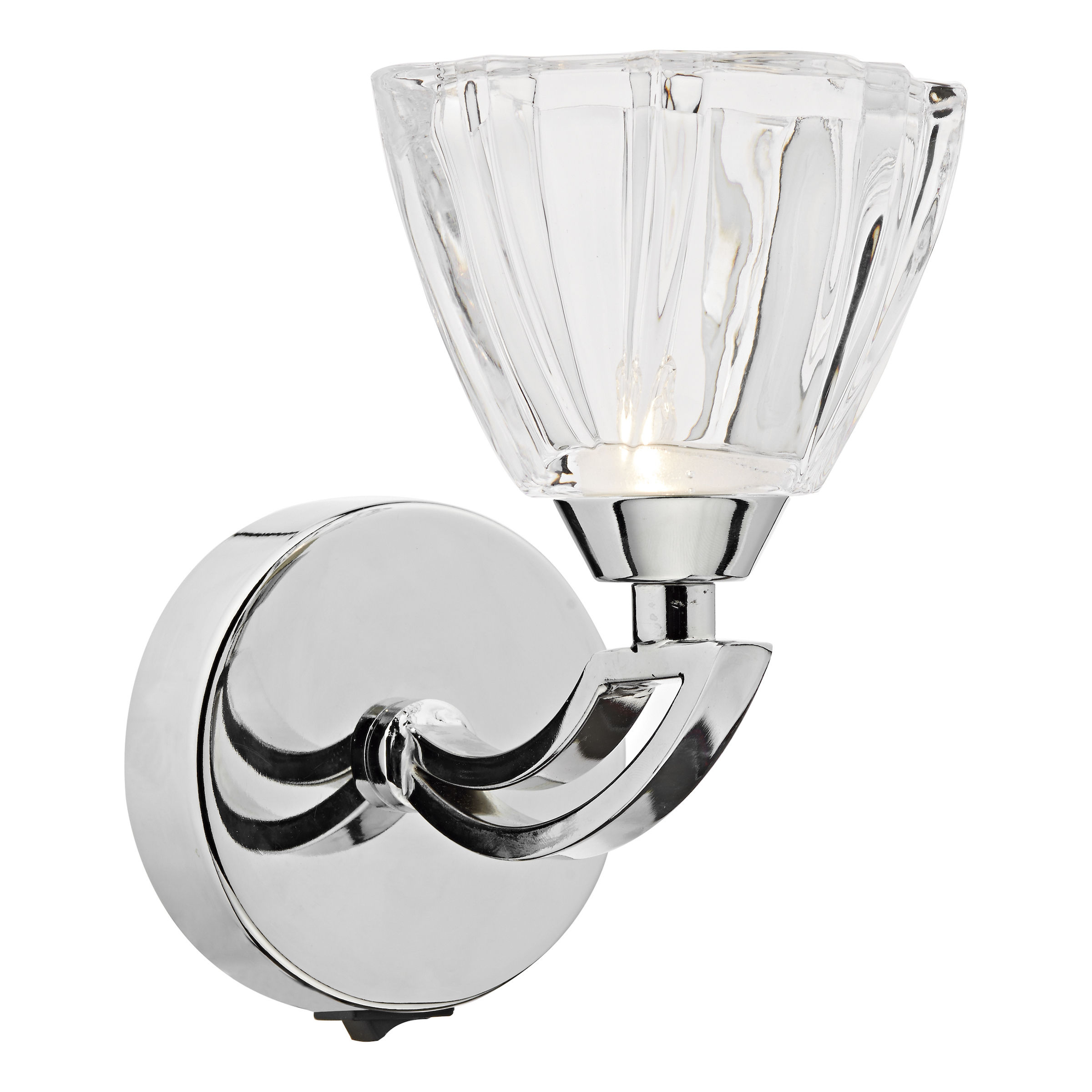 Nola 1 Light Polished Chrome Wall Light