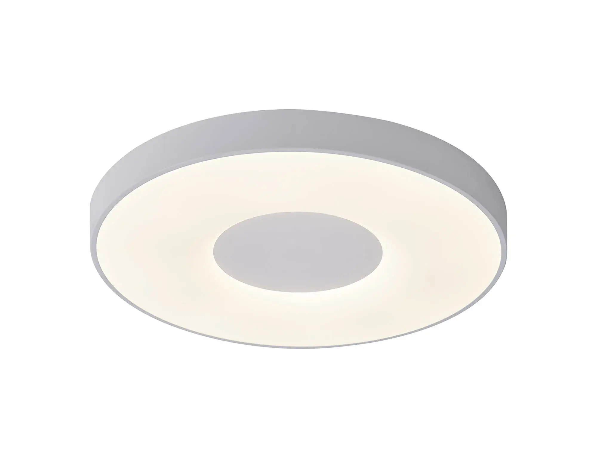 Penny Large White Integrated LED Flush Ceiling Light