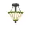 Thumbnail: Eve 3 Light Green Tiffany Style Semi-Flush Ceiling Light