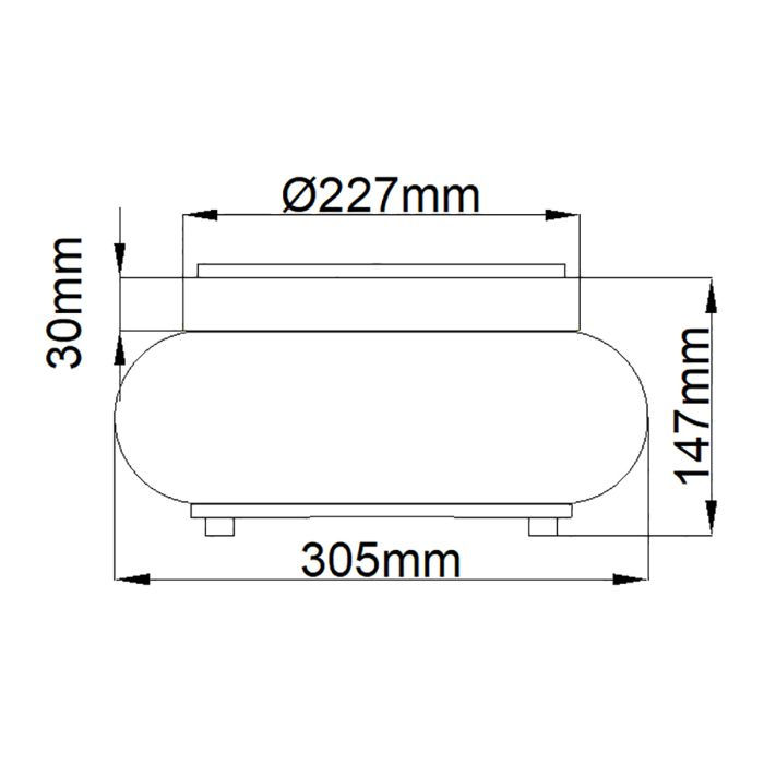 Thumbnail: Elstead Quoizel Trilogy Brushed Nickel 2 Light Flush