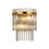 Thumbnail: Hayley 2 Light Brass Effect & Smoked Glass Wall Light