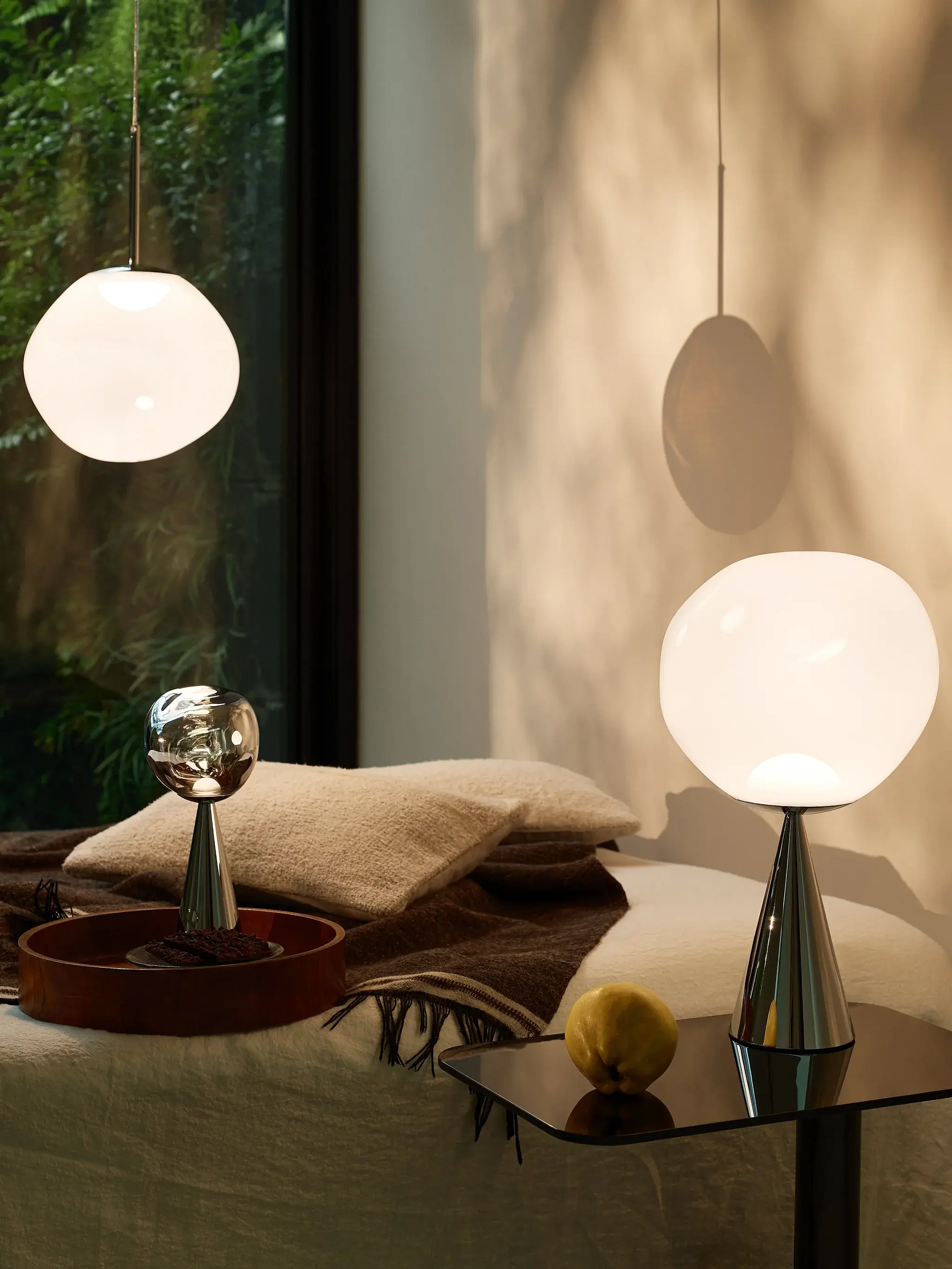 Tom Dixon Melt Opal Medium Single Pendant Light