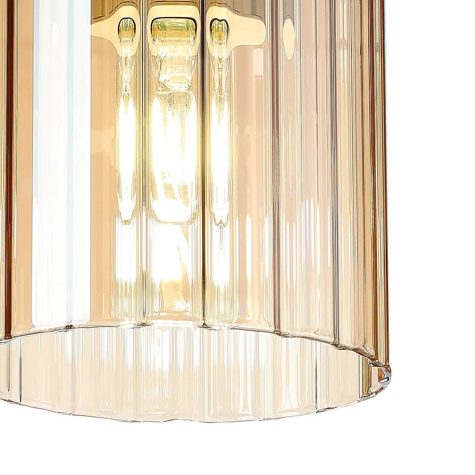 Thumbnail: Bradley 1 Light Beige Stone Flush Ceiling Light