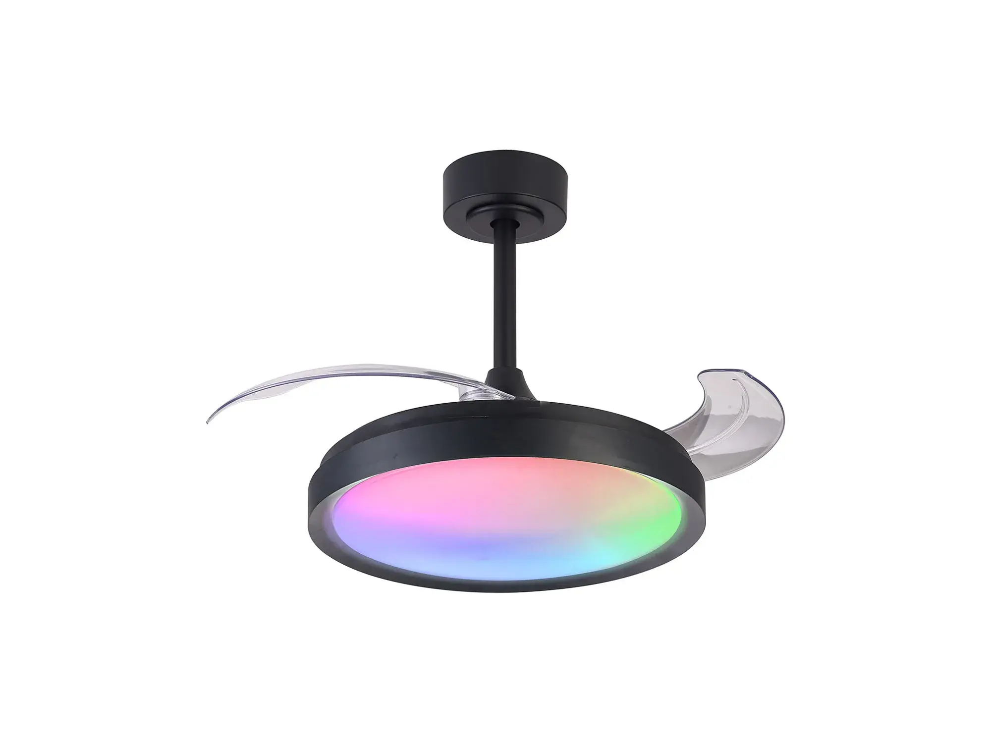 Serbia Black Mini LED Ceiling Fan and Light
