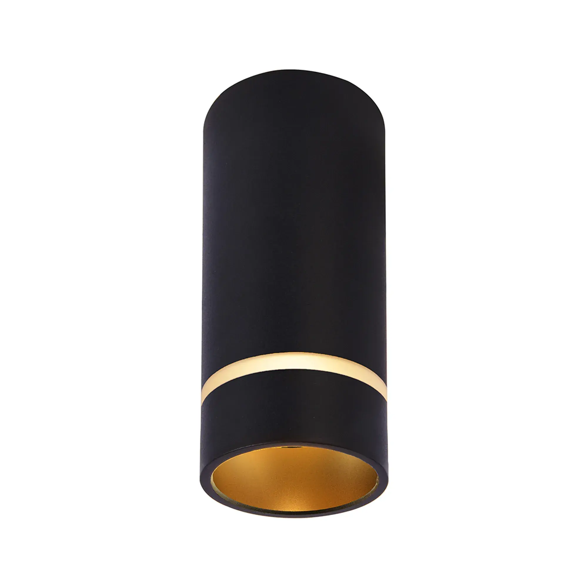 Column 1 Light Matt Black Surfaced Mounted Spot Light