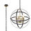 Thumbnail: Azariah 6 Light Black/Gold Orb Style Pendant Light