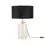 Thumbnail: Giovanni 1 Light Clear Cylinder Glass Table Lamp C/W Black Shade