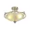 Thumbnail: Bowen 3 Light Satin Nickel Semi-Flush Ceiling Light