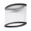 Thumbnail: Louise 1 Light Black Chrome Oval Non Electric Shade