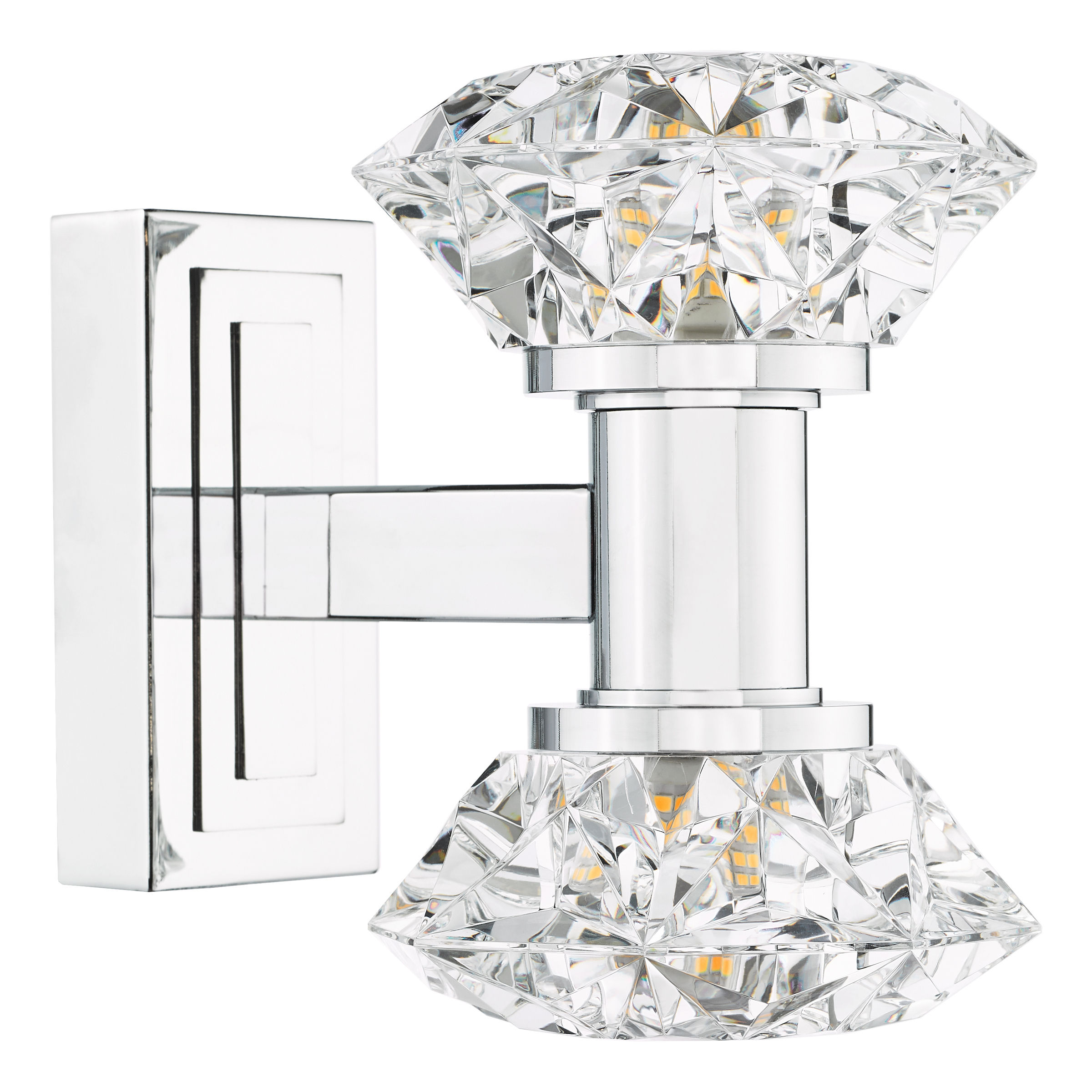 Tina 2 Light Polished Chrome Wall Light