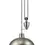 Thumbnail: Duke 1 Light Antique Nickel Rise And Fall Single Pendant