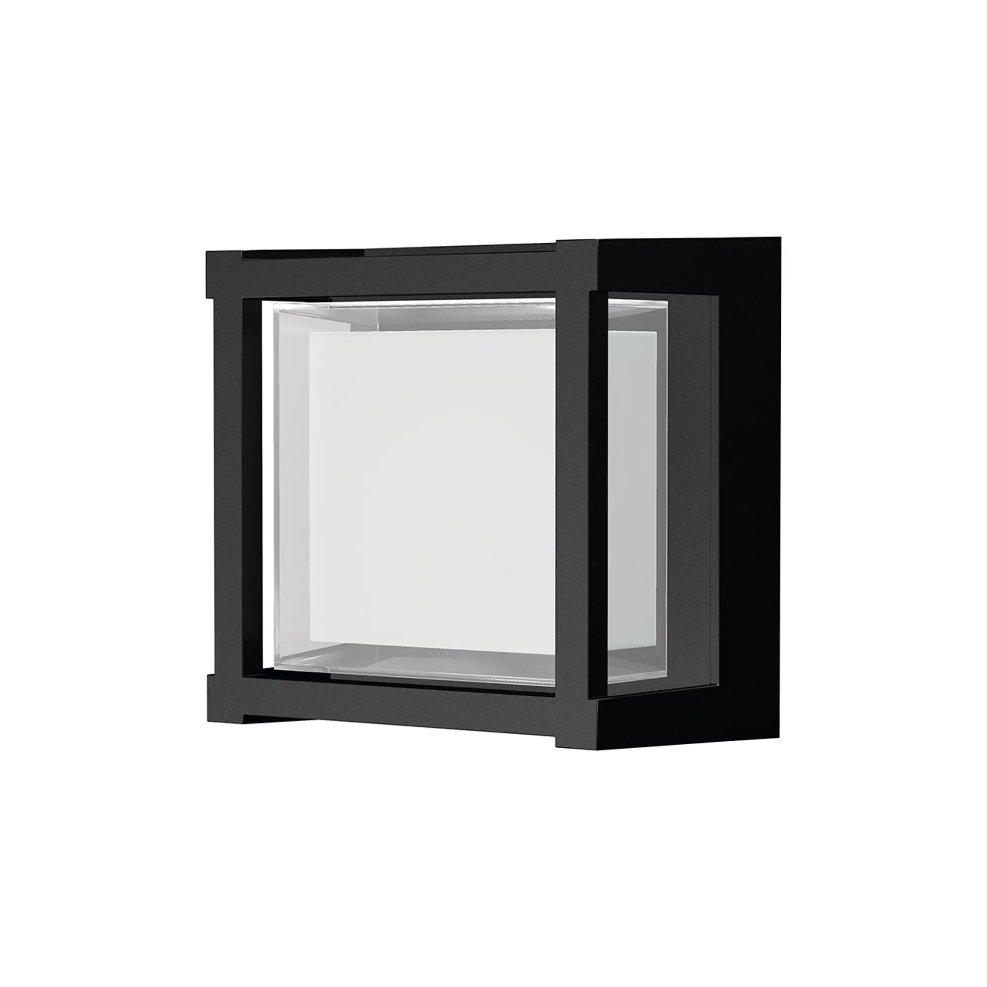 Italy 1 Light Matt Black Outdoor Wall Light