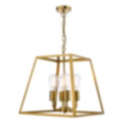 Ayden 4 Light Natural Brass Lantern Pendant