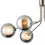 Thumbnail: John 6 Light Satin Nickel Fixed Multi-Arm Pendant Light