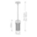 Thumbnail: Elstead Feiss Paulson Chrome 1 Light Mini Pendant