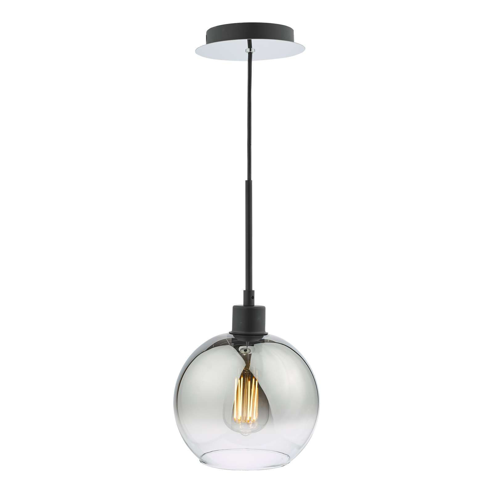 Calista 1 Light Matt Black Pendant