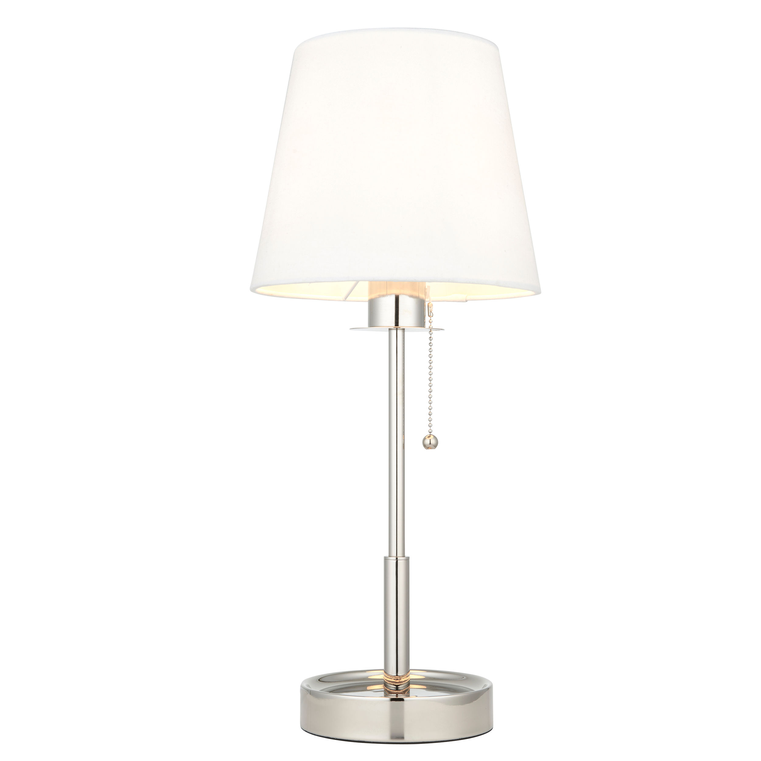 Nancy 1 Light Bright Nickel Table Lamp