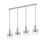 Thumbnail: Bradley 4 Light Polished Nickel Linear Bar Pendant