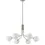 Thumbnail: John 6 Light Satin Nickel Fixed Multi-Arm Pendant Light