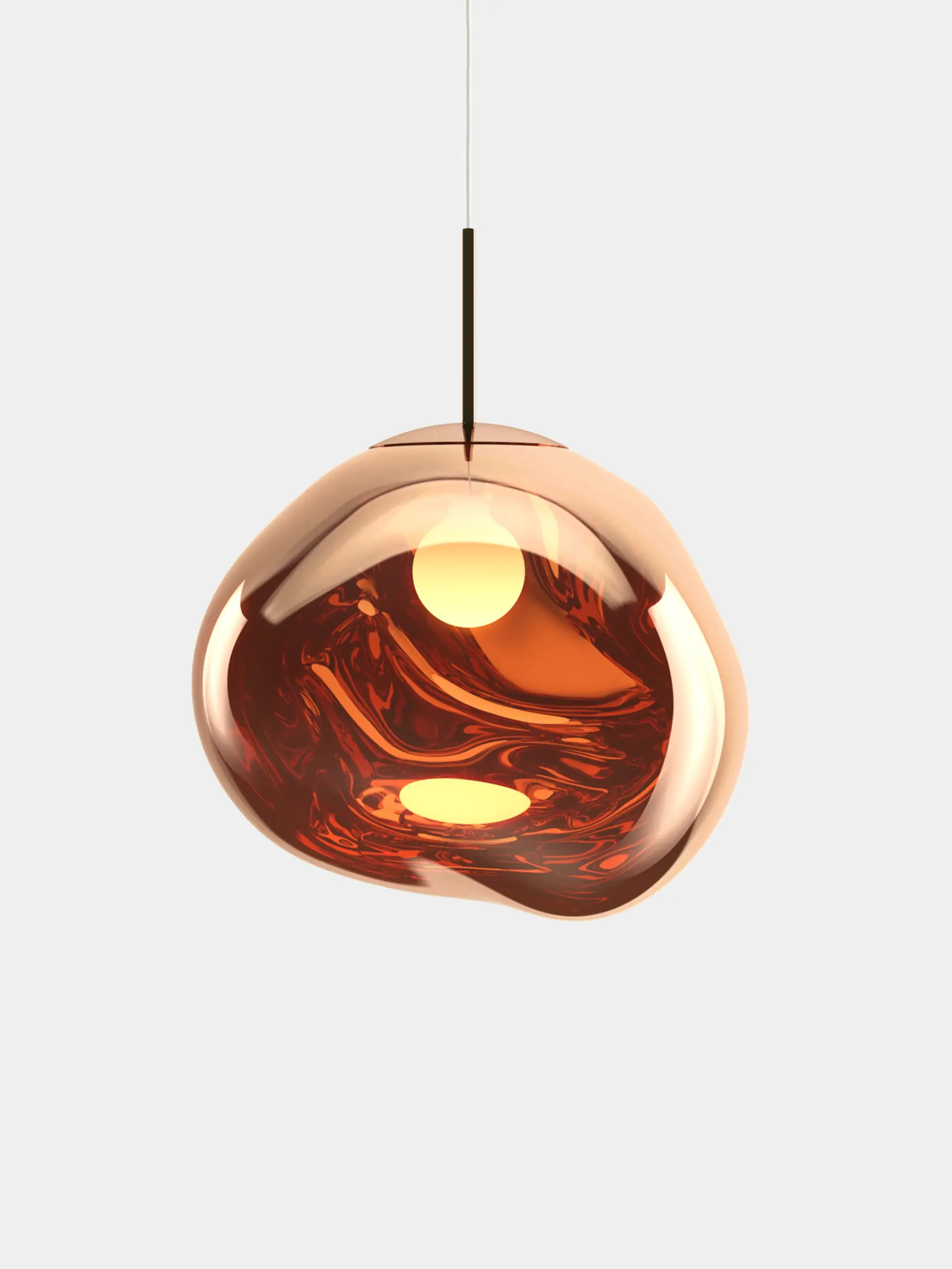Tom Dixon Polished Copper Medium Melt Pendant Light