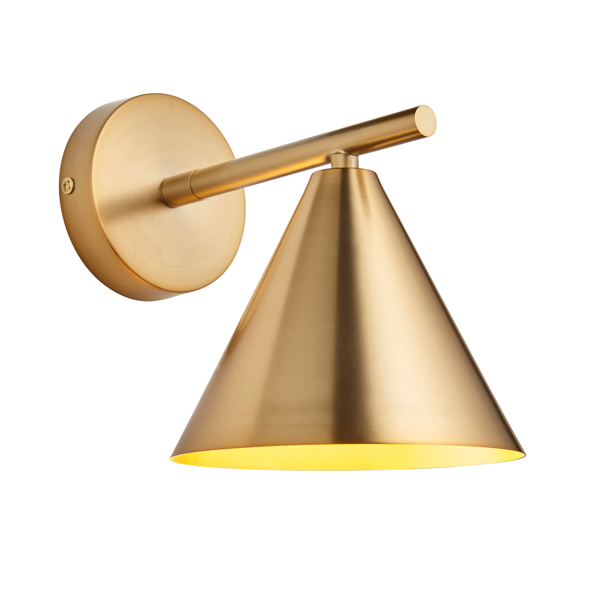 Capes 1 Light Antique Brass Wall Light