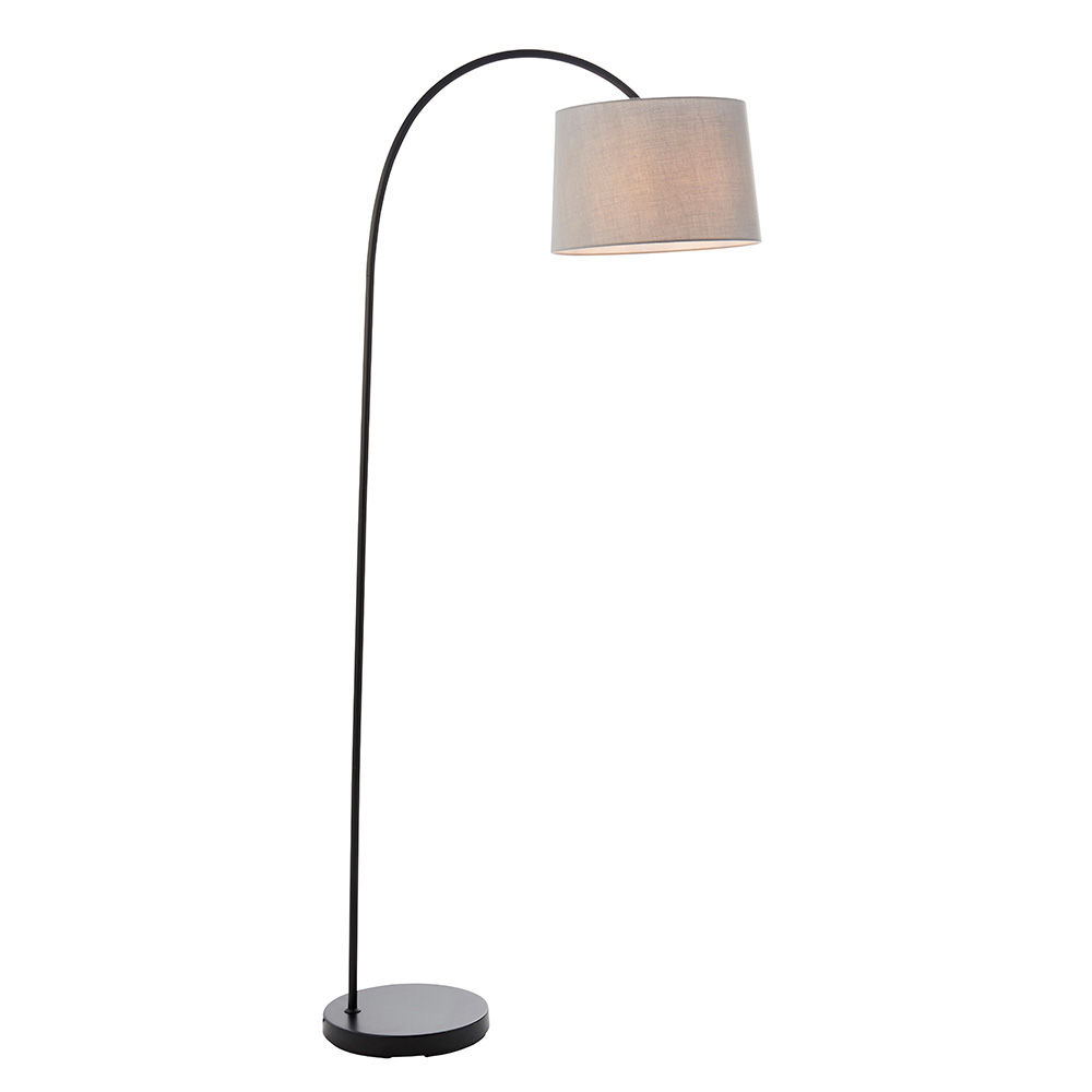 Carl 1 Light Matt Black Floor Light