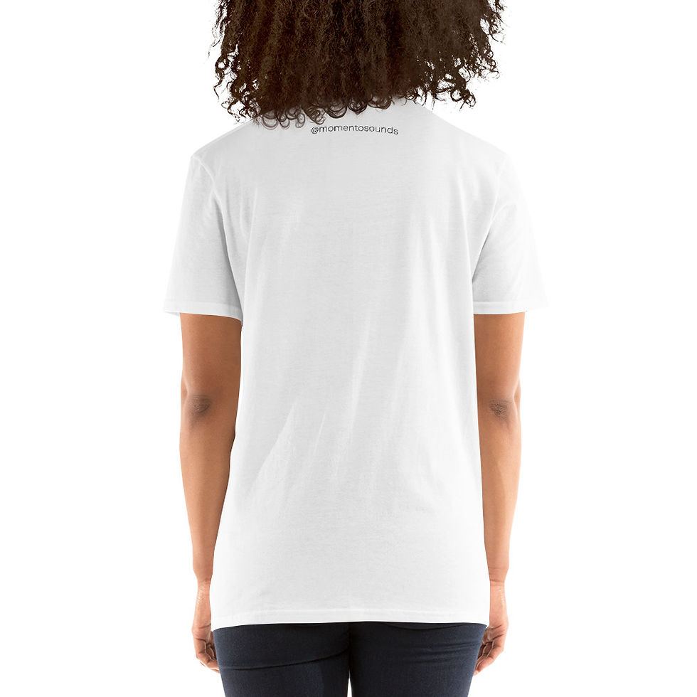 Thumbnail: White Short-Sleeve Unisex T-Shirt - Head Design