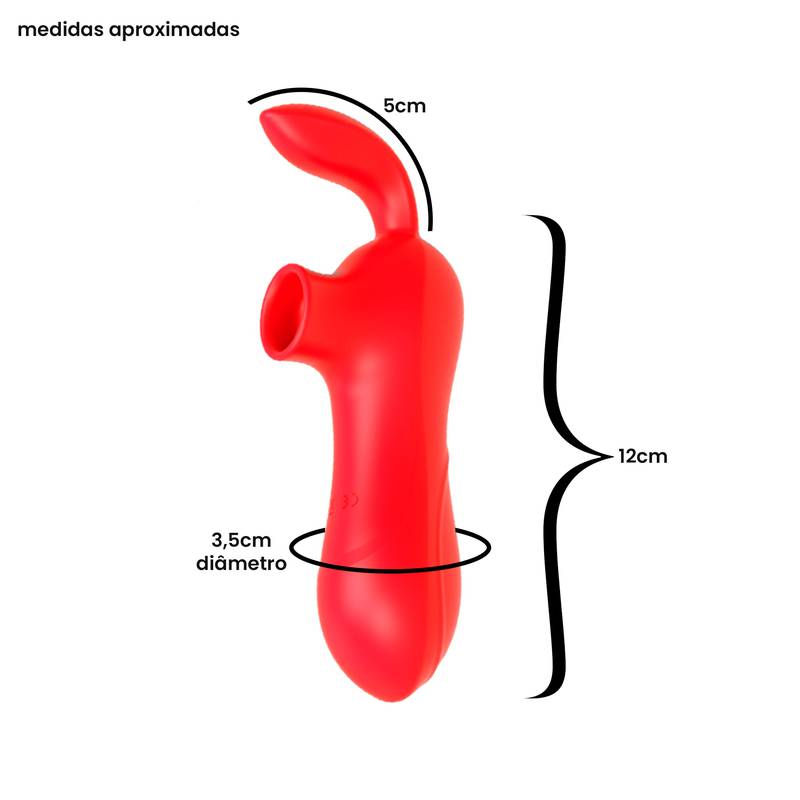 Miniatura: Sugador com 12 modos de Sucção e Vibração
