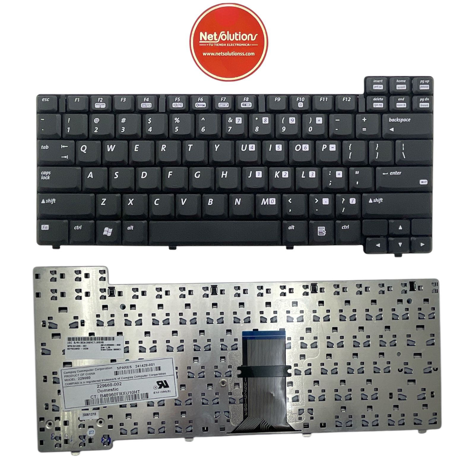 TECLADO HP EVO N600C 229660-001/ 241427-001