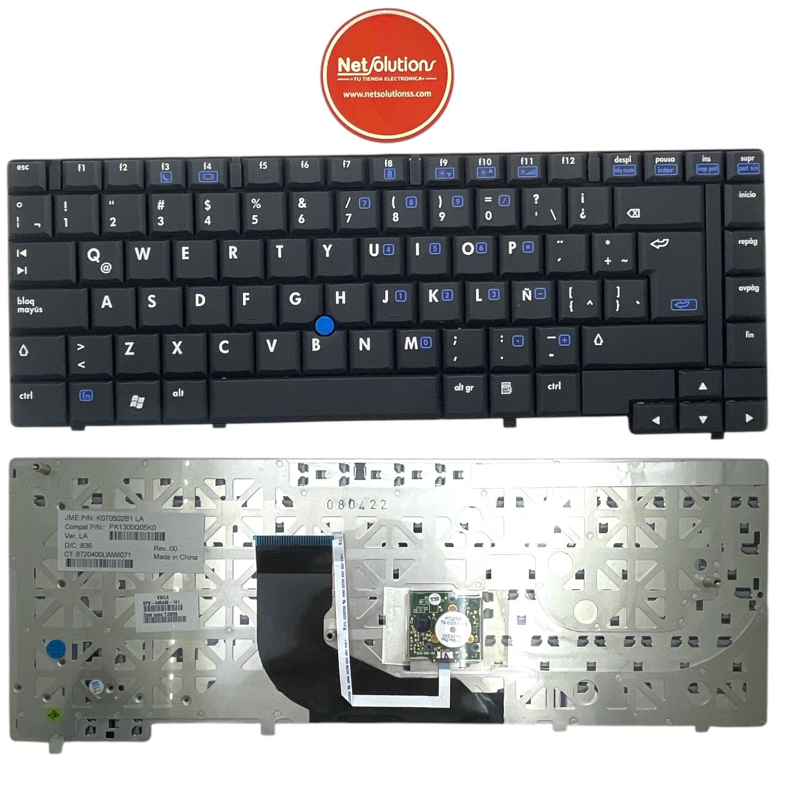 TECLADO HP 6910P 444097-031 K070502B1